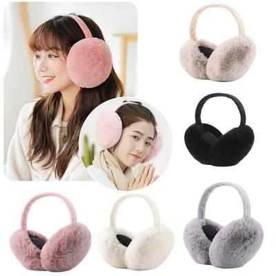 Warm Foldable Ear Muffs Fluffy Plush Ear Warmer Winter Earflaps  Men Women
