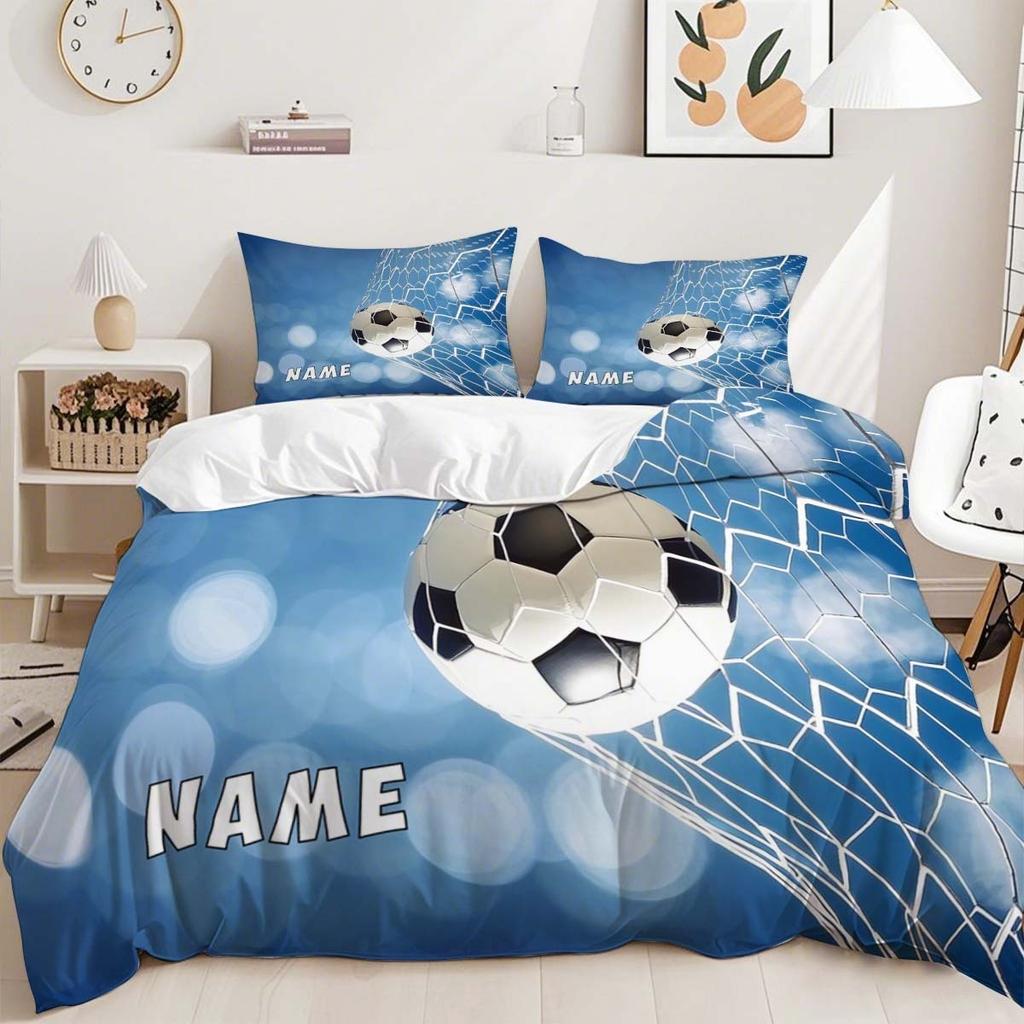 Christmas,Customization Football Duvet Cover Set Bedding Universal,  Cute Printed Cartoon Quilt Cover Comforter Sets Home