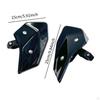 2 Pieces Motorcycle Side Wind Deflector Windscreens Motorbike Windshields Parts Premium Screen