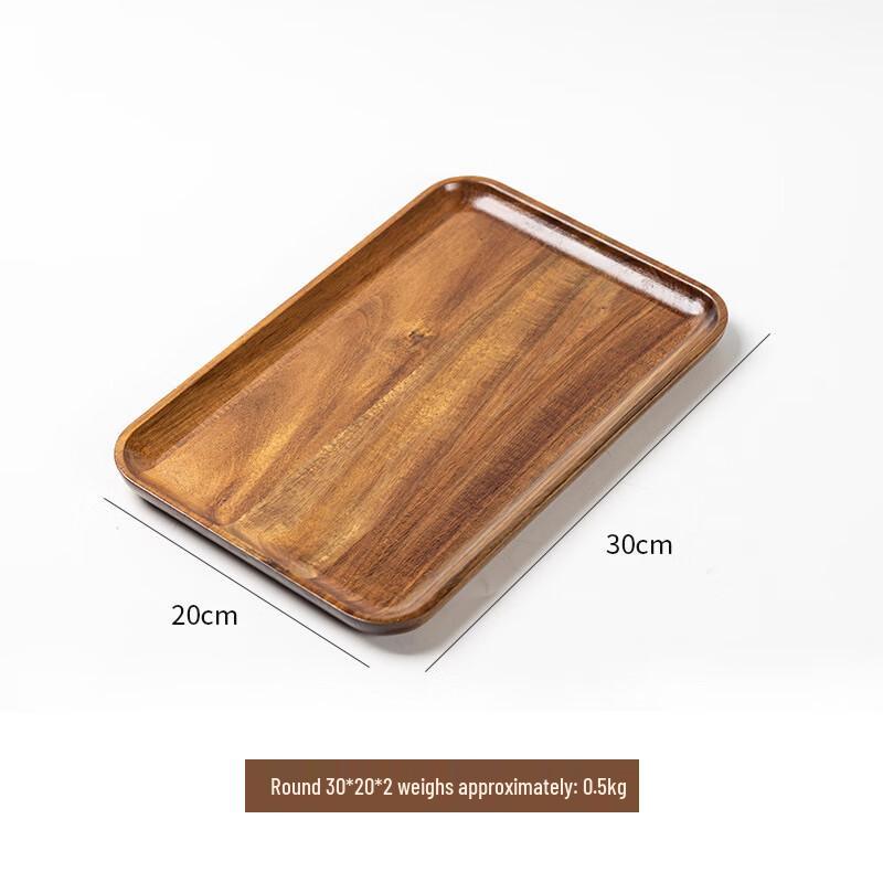 ZISIZ Japanese Acacia Wood Serving Tray