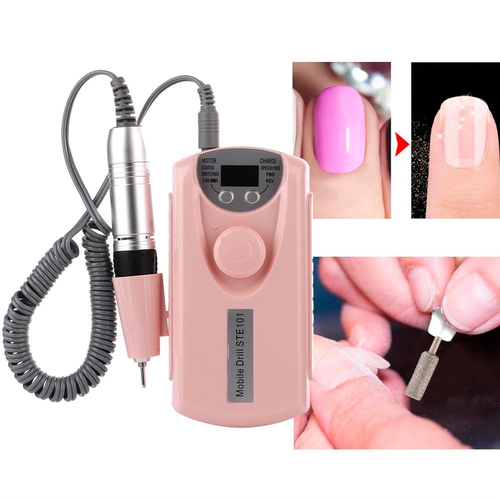 Portable Rechargeable Polisher Electric Nail Art Drill Pen Polish Manicure Machine