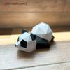 ORIGAMIPLANET Zestaw do tworzenia modeli 3D z papieru origami Panda Zabawa DIY Model zwierzęcia Panda 3D do ręcznego wykonania dla nastolatków Łatwa Figurka zwierzęcia Rzeźba Zestaw prezentowy dla