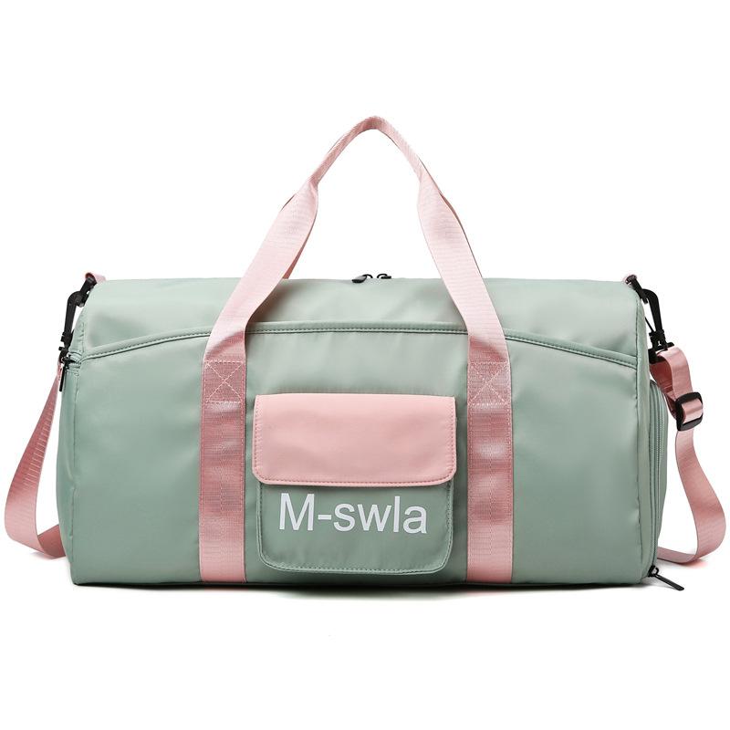 

New wet and dry separation fitness yoga bag large capacity travel waterproof sports bag sports fitness duffel bag one size fits all зелений