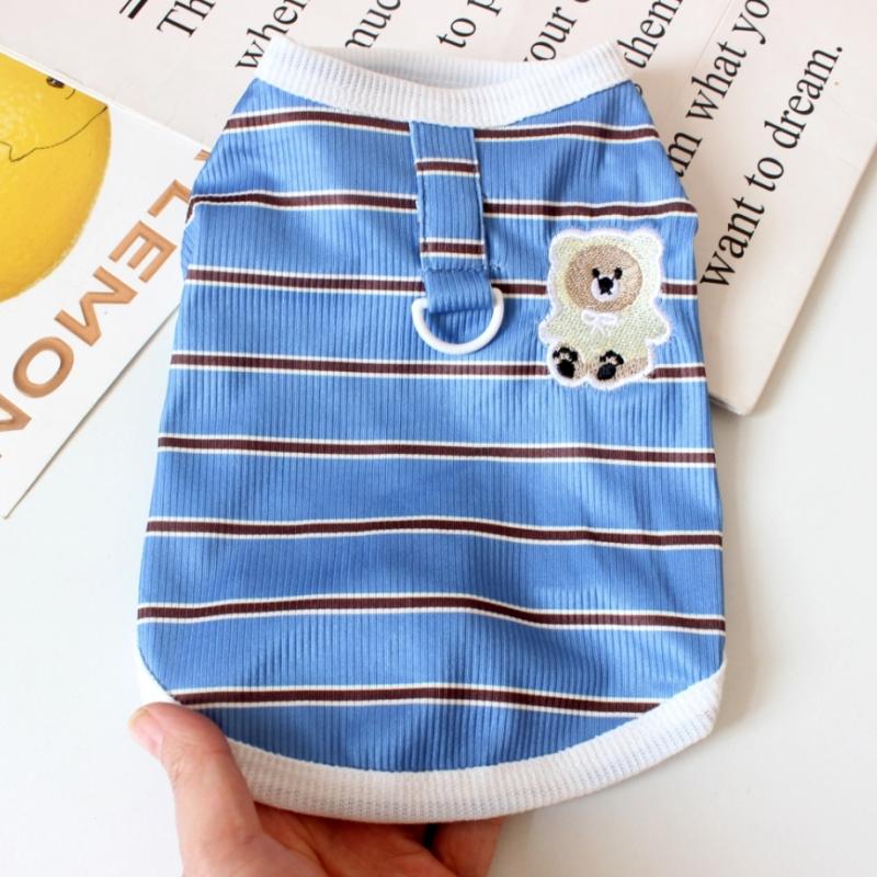 Dog Vest Summer Cartoon Food Graffiti Thin Shirts Dog Puppy T-Shirt Cat Clothing Chihuahua Cooling Dog Vest Pet Cat Dogs Clothes