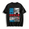 Vintage Brooklyn 1883 Print Unisex Casual Crew Neck Short Sleeve Tee Pure Cotton T-shirt