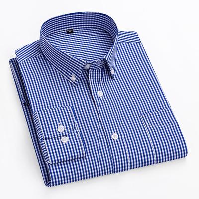 Men High Quality Long Sleeve Plaid Shirts Spring Autumn Lightweight Loose Casual Shirts Man Fashion Versatile Thin Lapel Shirt