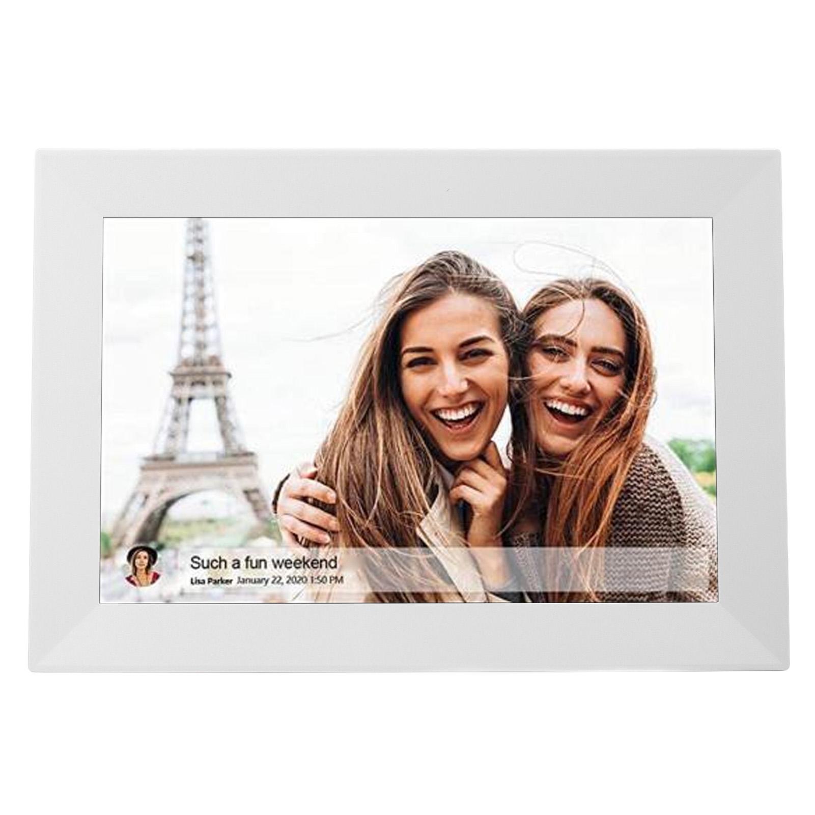 

Цифровая фоторамка 10,1 дюйма 1280x800 HD с сенсорным экраном и функцией автоматического поворота слайд-шоу Цифровая фоторамка EU Plug