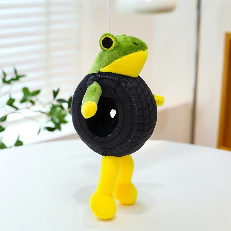 American Shanhaijing Monster Plush Toy Shark Wooden Stick Doll Pendant