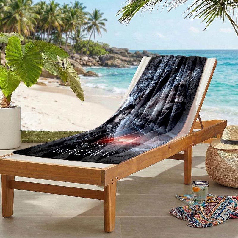 Witcher Fashion Beach Towel: Ideal for Summer Adventures Soft, absorbent and quick drying suitable for swimming and bathing