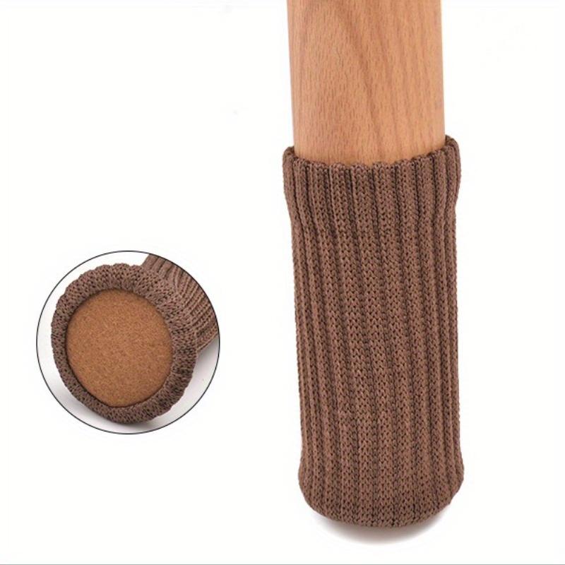 Non-Slip Knitted Furniture Leg Protectors - Noise-Reducing Felt Pads, Durable Chair Leg Sleeves for Wooden Tables and Chairs