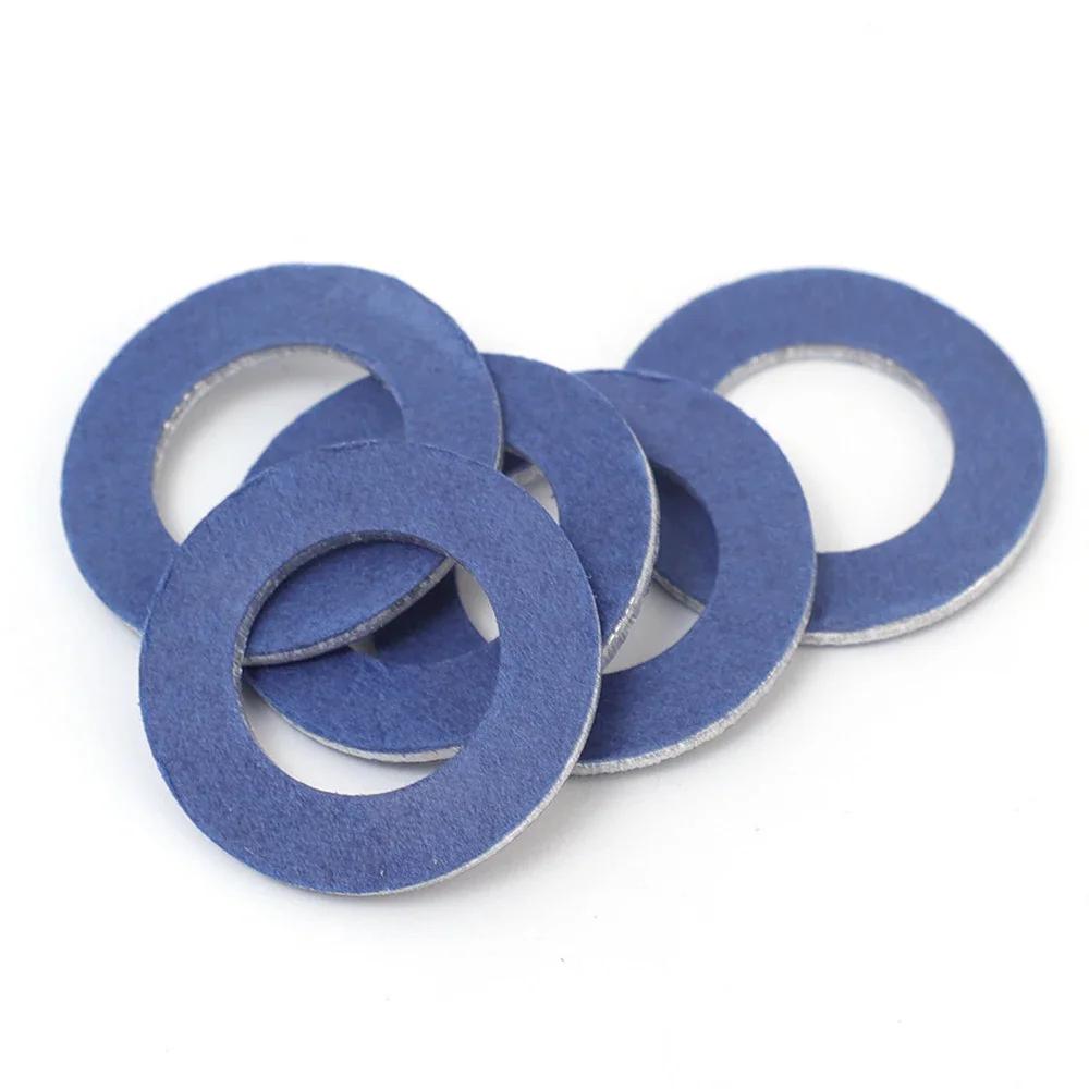 Car Oil Drain Screw Gasket 90430-12031 Engine Sump Aluminum Seal Gasket for Toyota 12mm Hole Nut Washer Auto Replaceable Parts