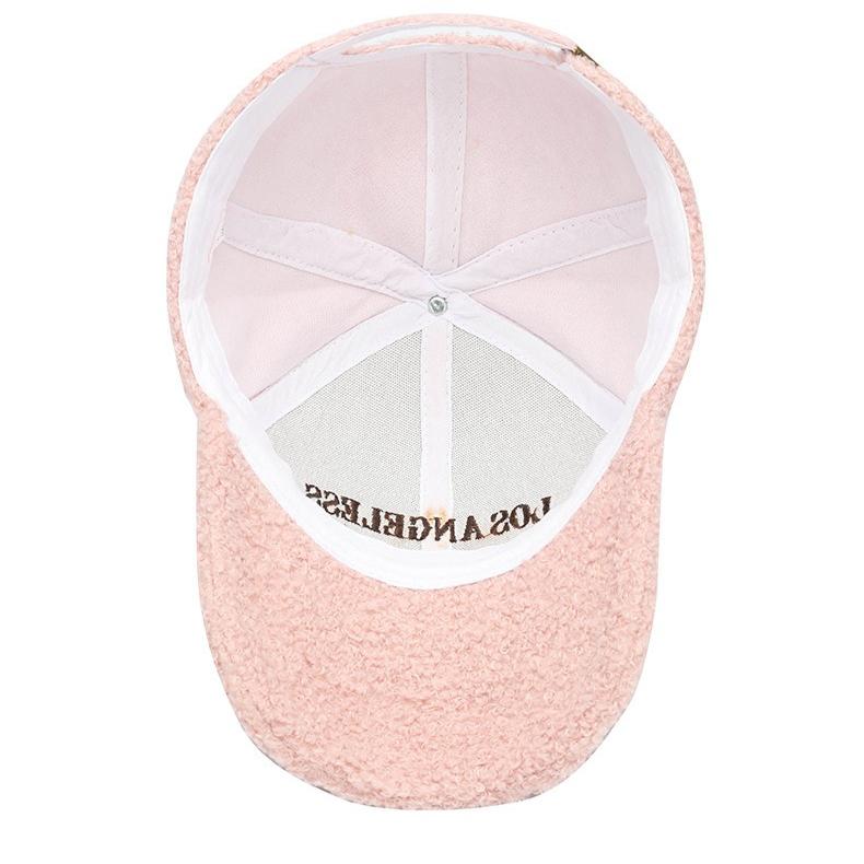 Hat Autumn and Winter Letter Embroidery Cap Women's Fashion Travel Warm Anti-Baseball Cap