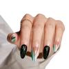 Cat Eye Wearable False Nails - Simple Whitening, Removable, High-End Nail Patches