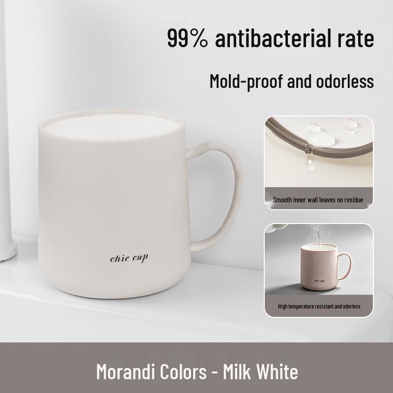 Colorful Antibacterial Toothbrush & Mouthwash Cup with Handle
