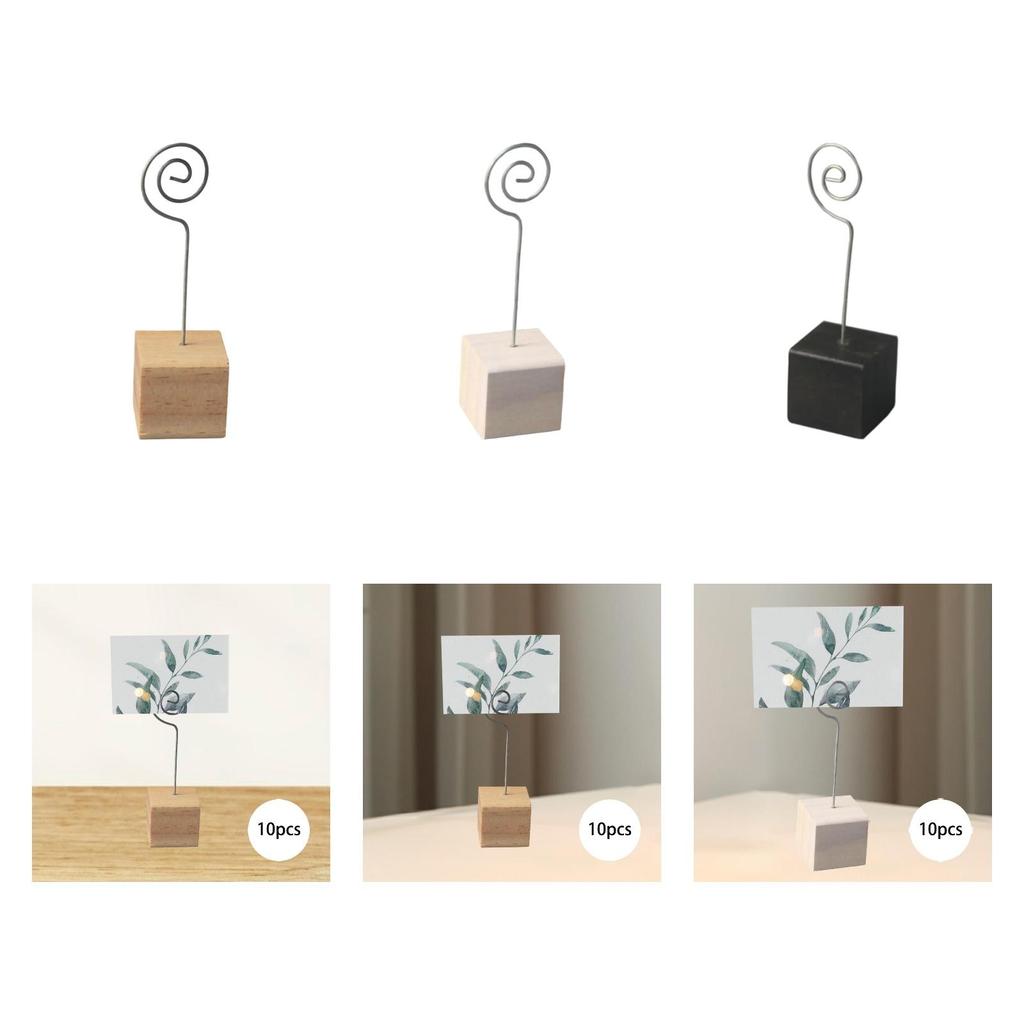 10Pcs Place Cards Holder Table Picture Clip Portable Multifunction Note Photo