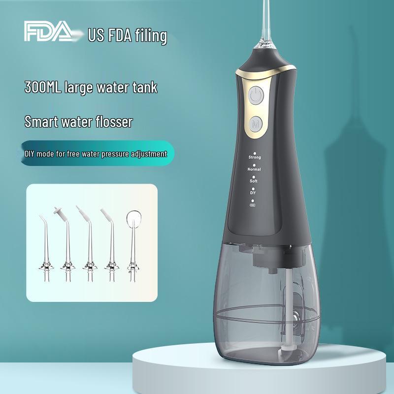 Portable Multifunctional Water Flosser with Large Screen for Teeth Whitening and DIY Oral Care