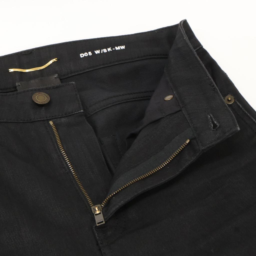 Saint Laurent Paris 527379 YO500 Denim Pants Skinny Bottoms 26 blackUsed