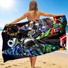 1Pc Christmas Nightmare Before Beach Towel, Quick Dry, Multi-Use for Beach Pool Gym Yoga Home Travel, Christmas, Halloween, Xmas Gift S433