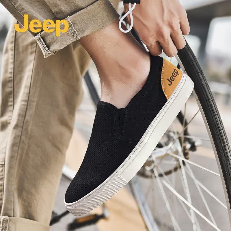 Jeep Men s Slip-On Breathable Canvas Casual Shoes 42