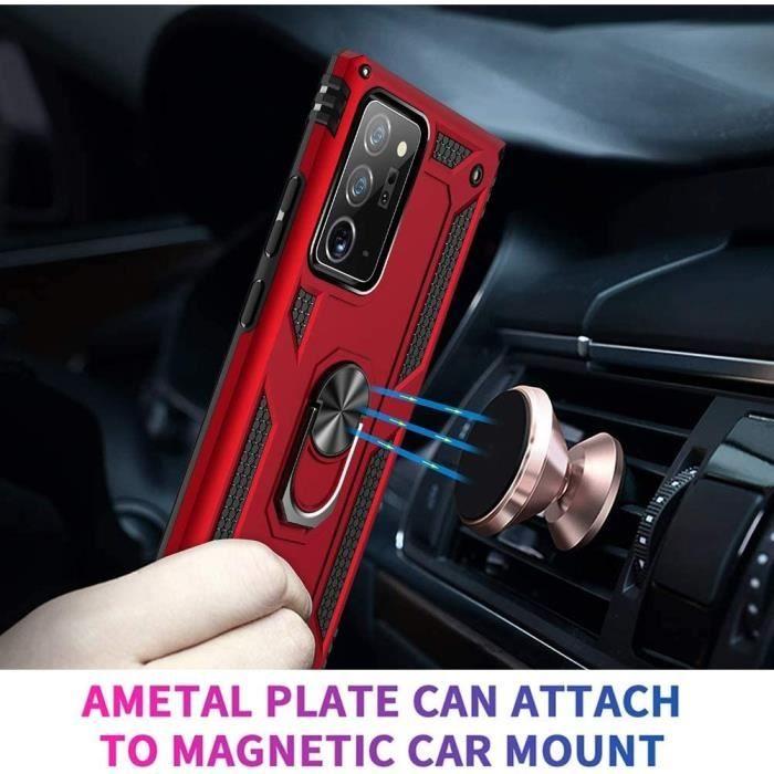 Verres Trempés avec Coque - Booling - pour Samsung Note 20 Ultra - Rouge - Anti-Rayure - Lot de 2