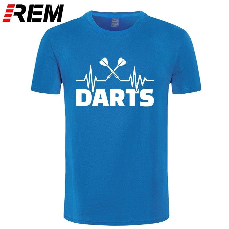 💰Kaufe Sommer Heartbeat of Dart T Shirt Kurzarm Baumwolle Darts TShirt