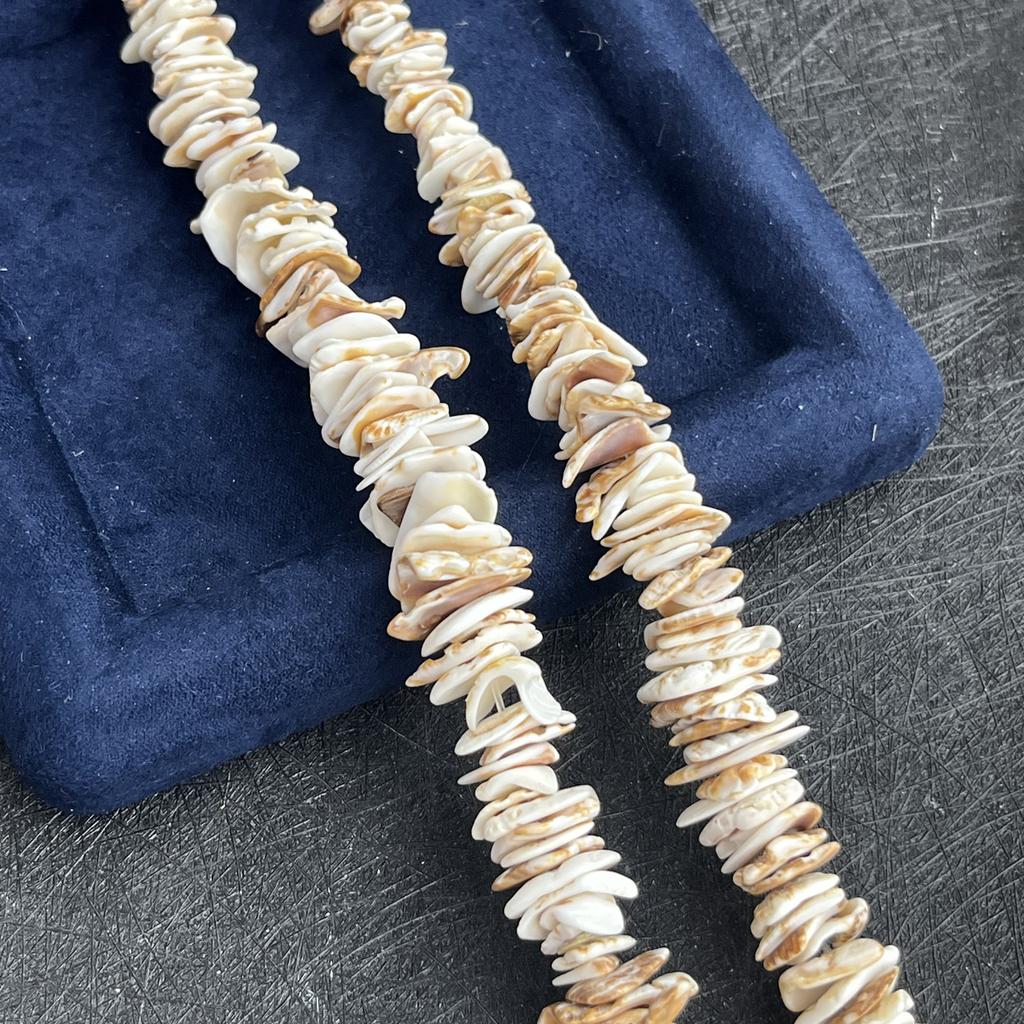 Unique Natural 8-9mm Irregular Shell Chip Beads Strand 38cm, Bohemian Beach Vibe Loose Beads for DIY Necklace Bracelet Jewelry Making Supplies