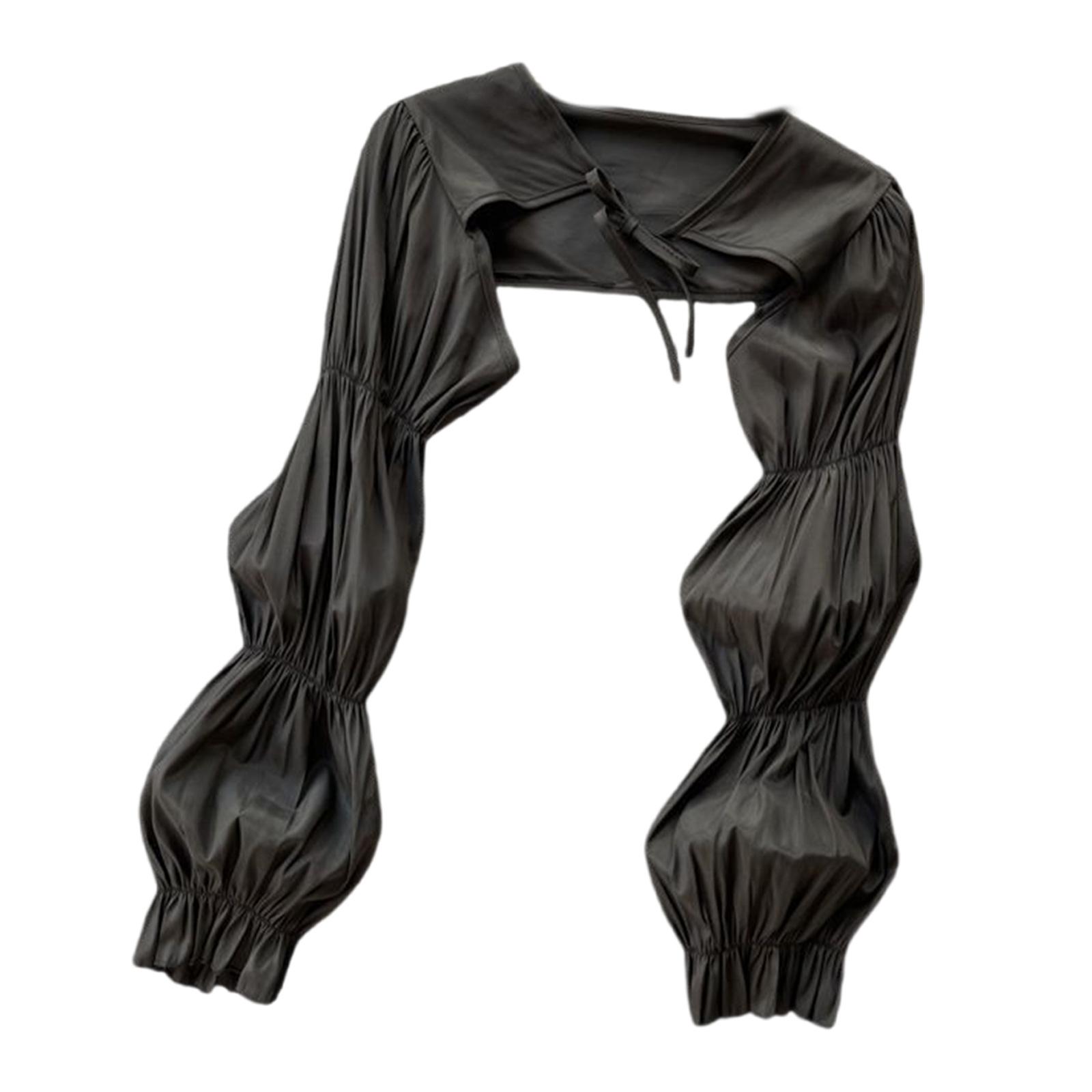 

Sunproof Thin Shawl Breathable Shoulder Wrap for Travel Sun Protective Shawl Scarf Long Sleeved Shawl Wrap for Outdoor M чёрный