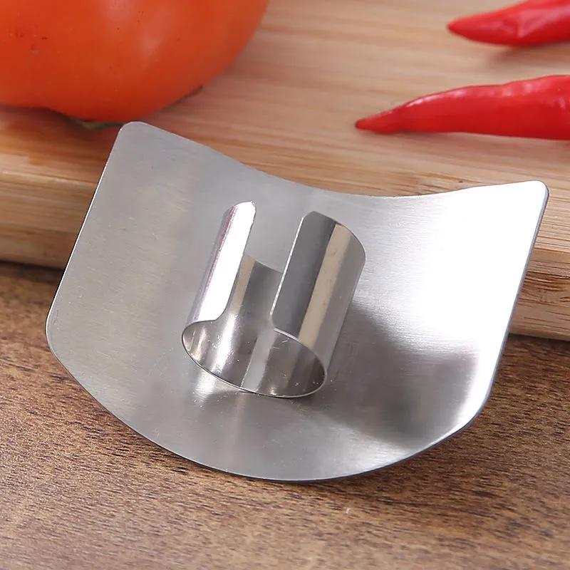 Kitchen Tool Accessories Stainless Steel Finger Guard Safety Vegetable Cutter Hand Guard Tool Kitchen Cut Finger Protector Tool