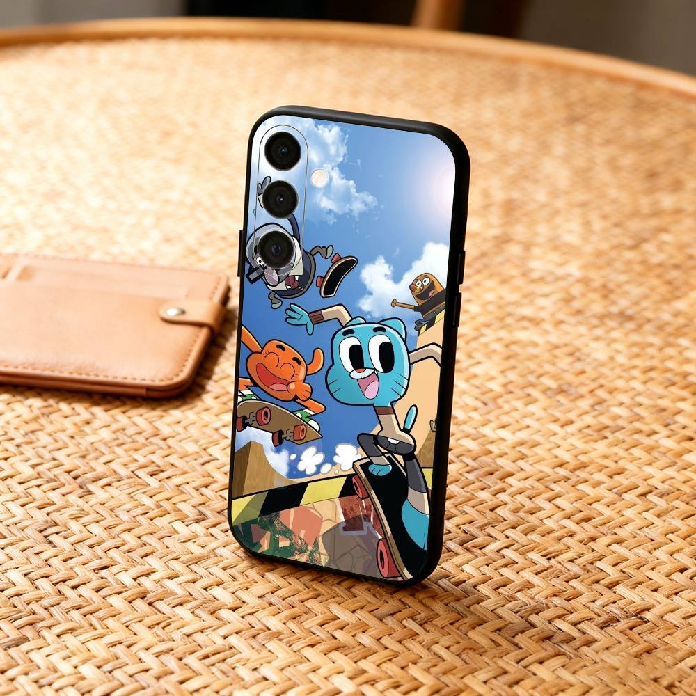 

A-Amazing W-World of G-Gumball Phone Case For Samsung A73,A21s,A22,A31,A32,A52,A53,A71,A80,Soft Black Shell Samsung a50 30s 50s