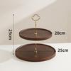 Bamboo Fiber Double-Layer Dessert Stand