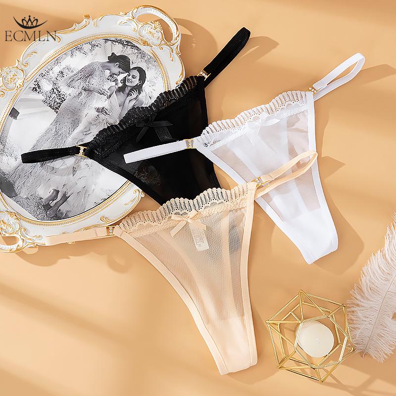Krajkové kalhotky Dámské Sexy tylové spodní prádlo s nízkým pasem Tanga Spodní prádlo Dámské Sexy kalhotky G-string Lingerie