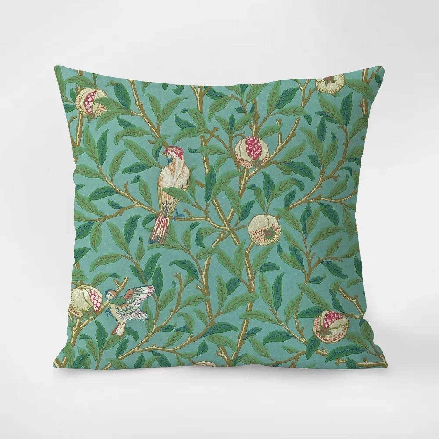 

BIRD & POMEGRANATE Pillow Lounge Chairs Decorative Pillowcase Short Plush Ornamental Pillows for Living Room Cushions Sofaz, 66x66cm