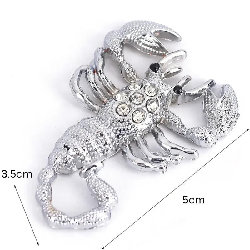 Funny 3D Scorpion Car Styling Sticker Cool Metal Emblem Decal Badge Stickers Silver/Gold