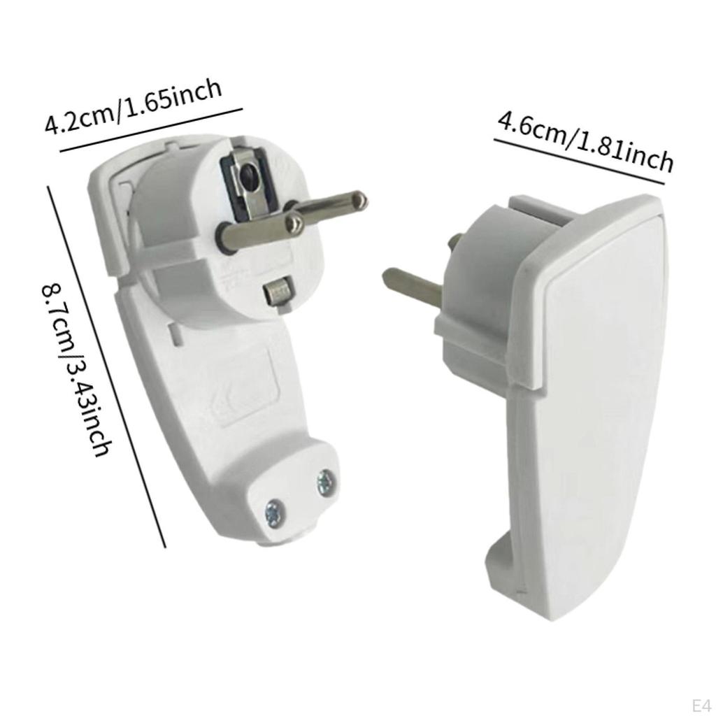 Wiederverdrahtbarer Netzstecker Frankreich Deutschland EU Elektrischer Anschluss