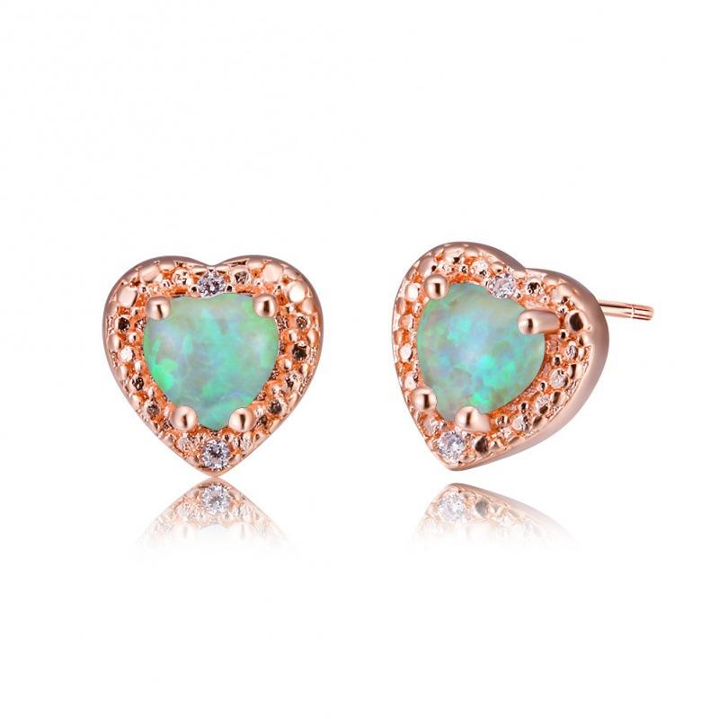 

Korean version of temperament fashion jewelry love stud earrings women s personality ins style earrings