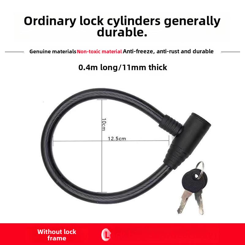 Přenosný zámek s heslem proti krádeži pro kola a elektromobily - silné ocelové lano