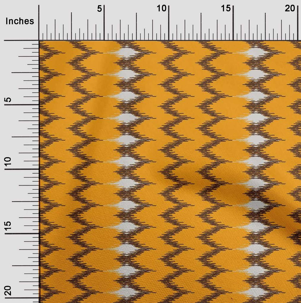 oneOone Baumwoll-Flex-Stoff Chevron Ikat A Bedruckter Bastelstoff BTY 40 Zoll