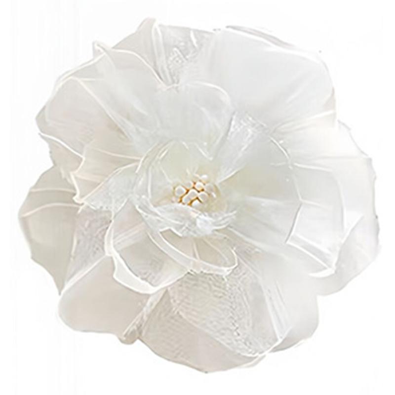 Hawaiian Flower Hair Clips Flower Hair Barrettes Artificial Flower Hair Clips,Hair Accessories for Vacation Beach Party белый