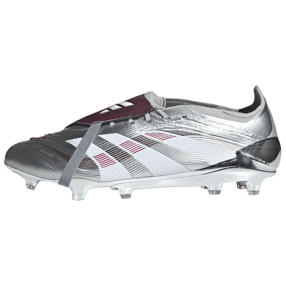 Adidas Jude Bellingham X Predator Elite Foldover Tongue FG Chrome Dream Unisex Sneakers Silver Silver-Metallic Legacy-Burgundy IH0894
