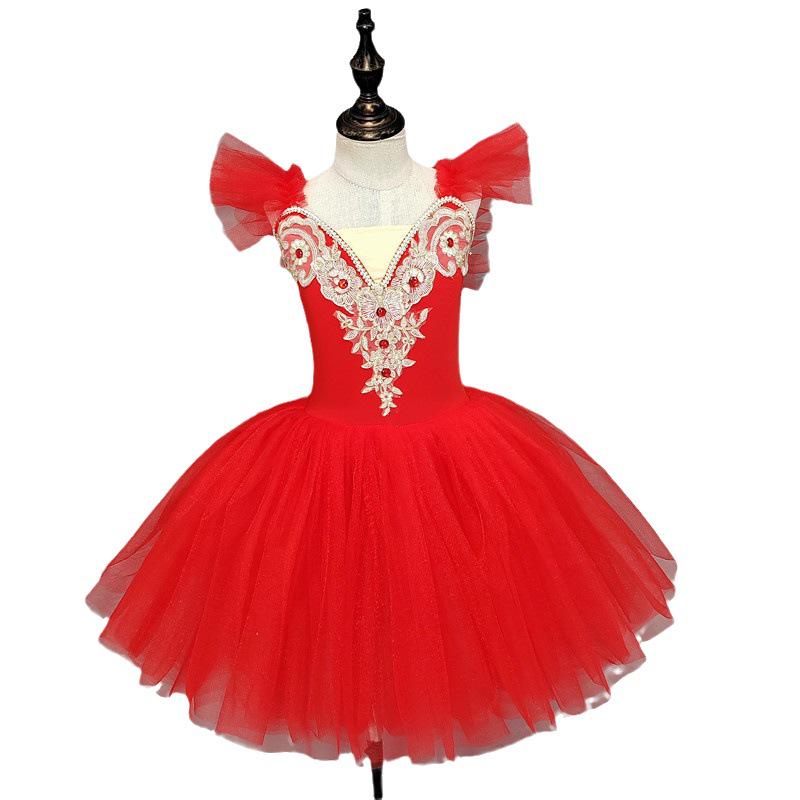 Costume da Balletto per Bambini: Gonna Performance Cigno Piccolo per Lezione di Danza - Edizione 1 Giugno