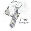 Ins Plaid Cotton Tie, Women'S Uniform College Style Rubber Band, Free Lazy Tie