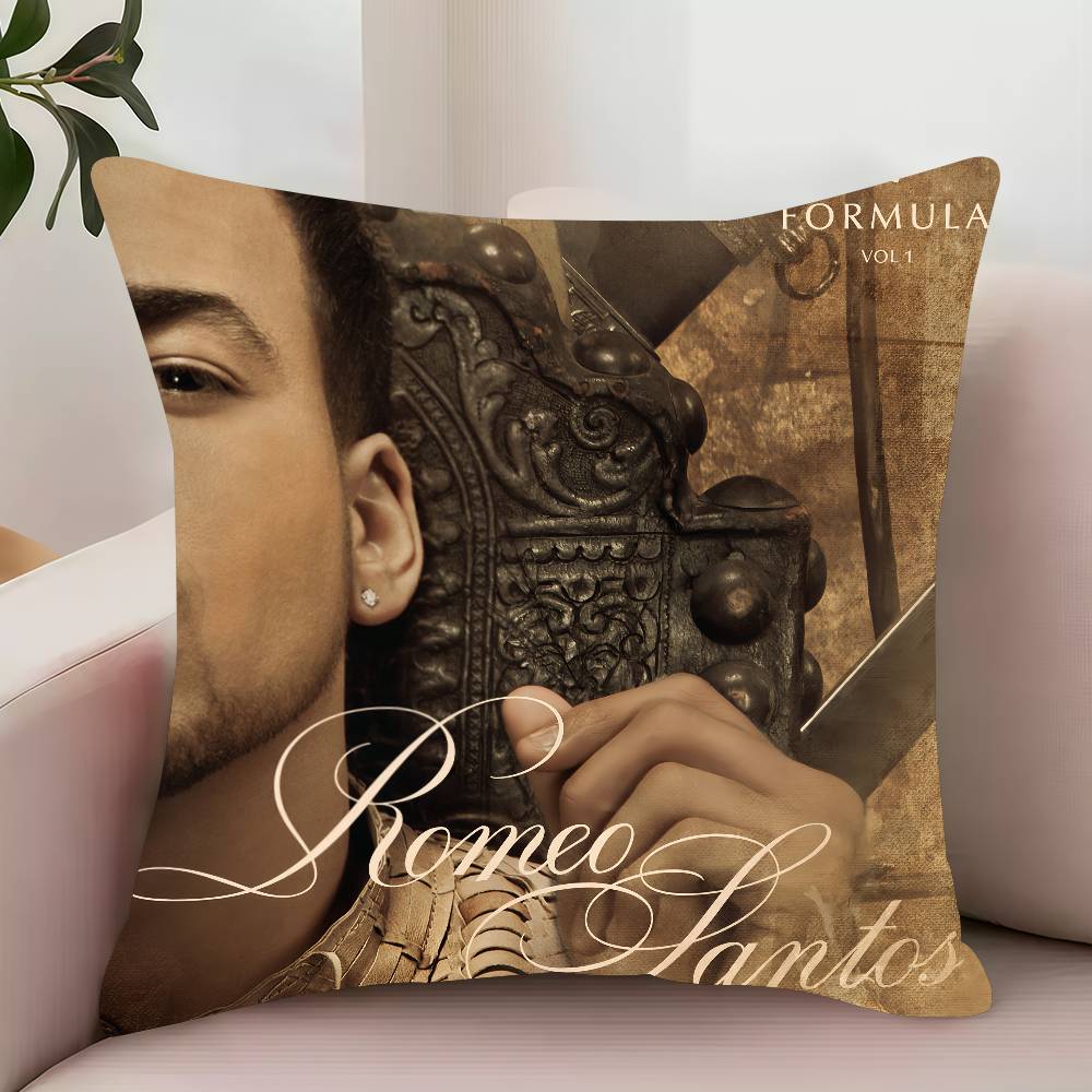 

R-Romeo Santos Better Late Than Never Pillow Case Decor Protective Covers Comfortable soft for Sofa Living Room Home office 12x12Inch