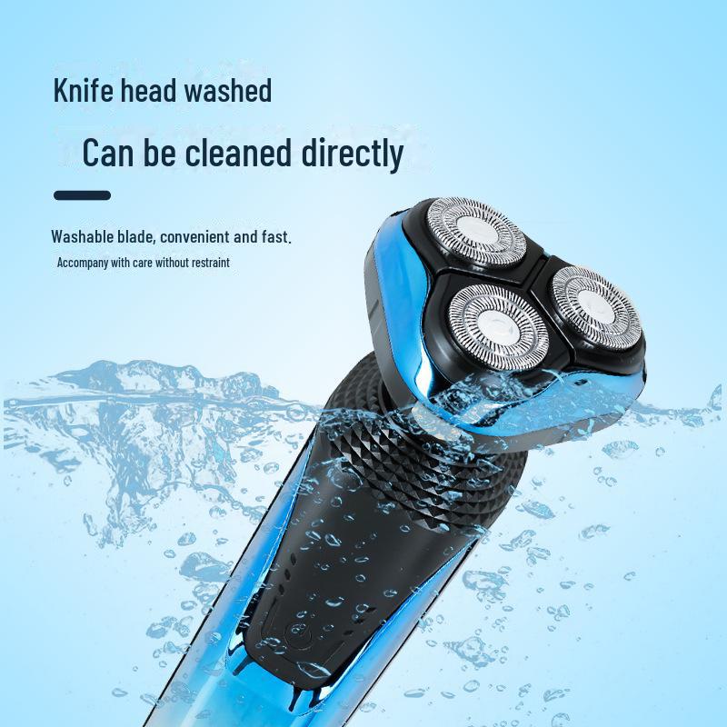 Linke 8816 Men's Electric Shaver - 3-in-1 USB Rechargeable, Washable Beard Razor