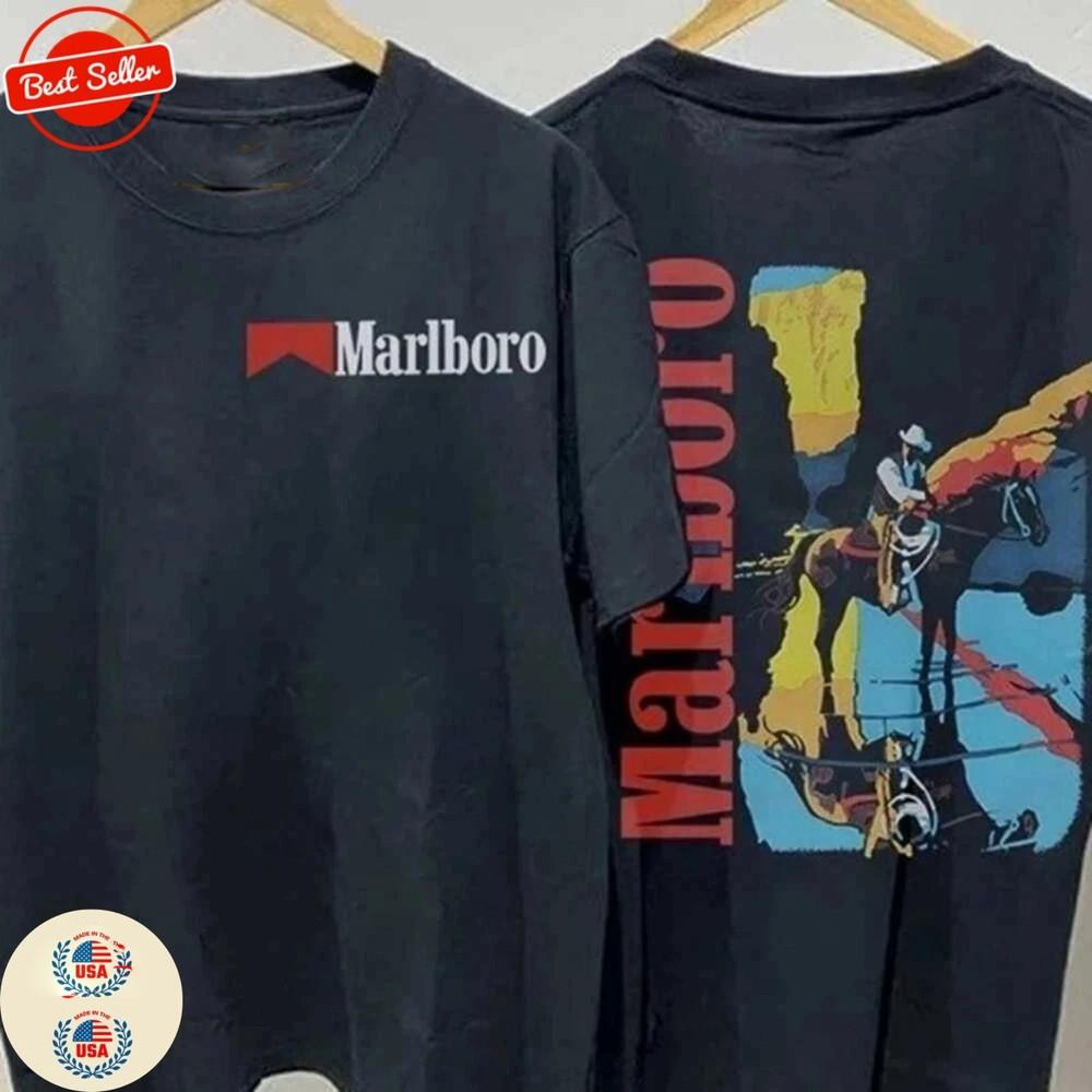 

Vintage 1990s MarlboroMan shirt Cowboy TShirt Unisex T-Shirt S