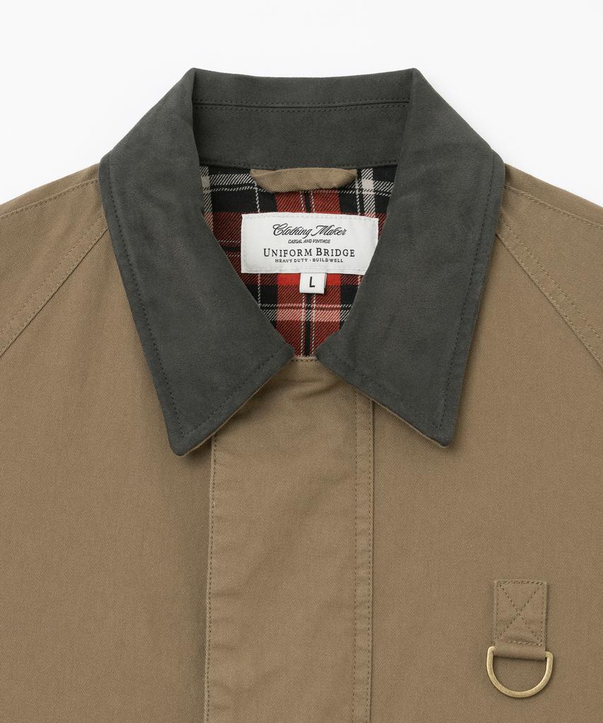 Uniform Bridge Washed Short Hunting Jacket Mocha