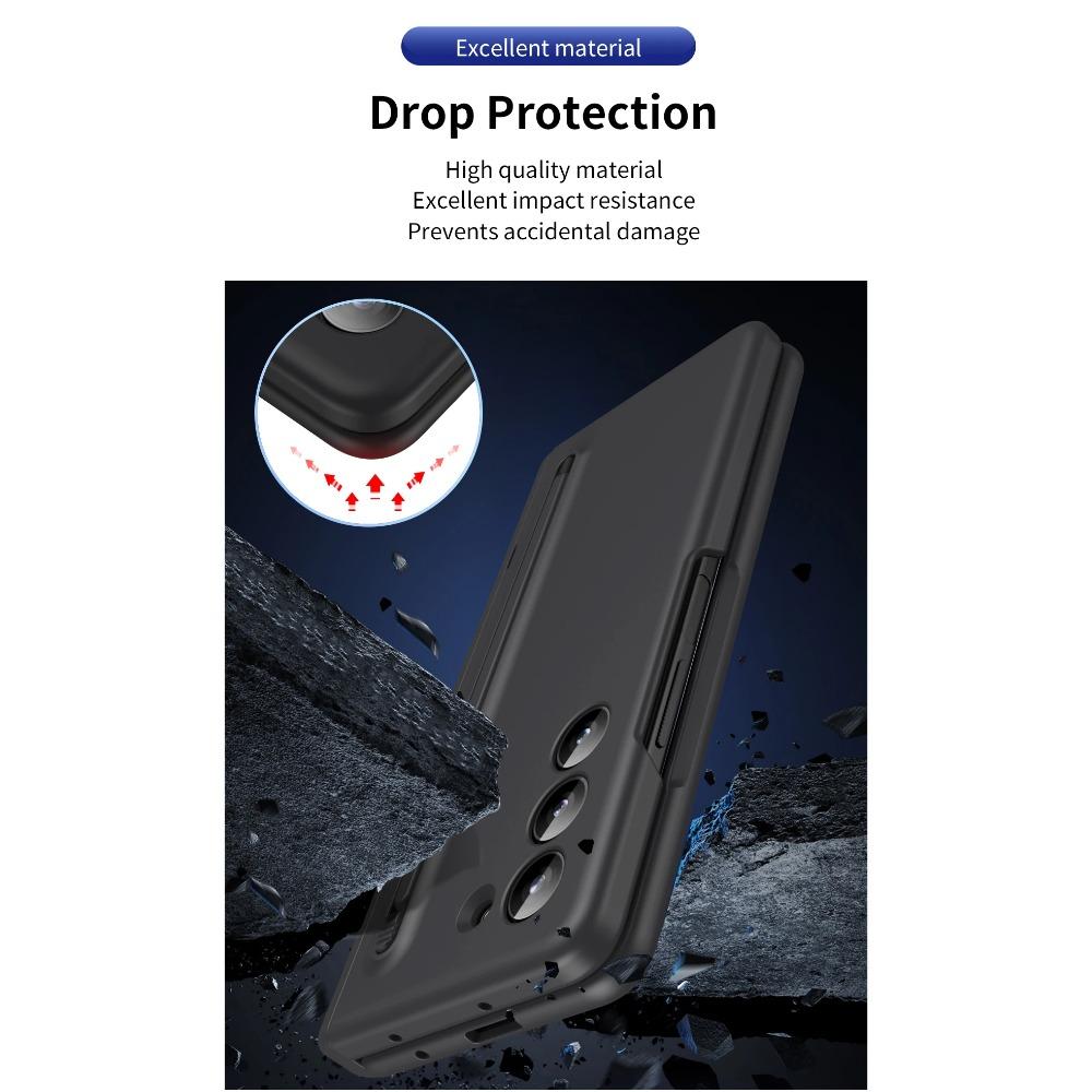 Hard PC Shockproof Phone Cover with Touch Pen Screen Protector Bracket for Samsung Galaxy Z Fold 6 5 4 3 Case