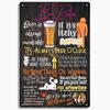 Funny Bar Metal Sign, Retro Plaque, Vintage Tin Sign, Alcohol Drinker, Pub, Club, Man Cave, Kitchen Wall Decoration