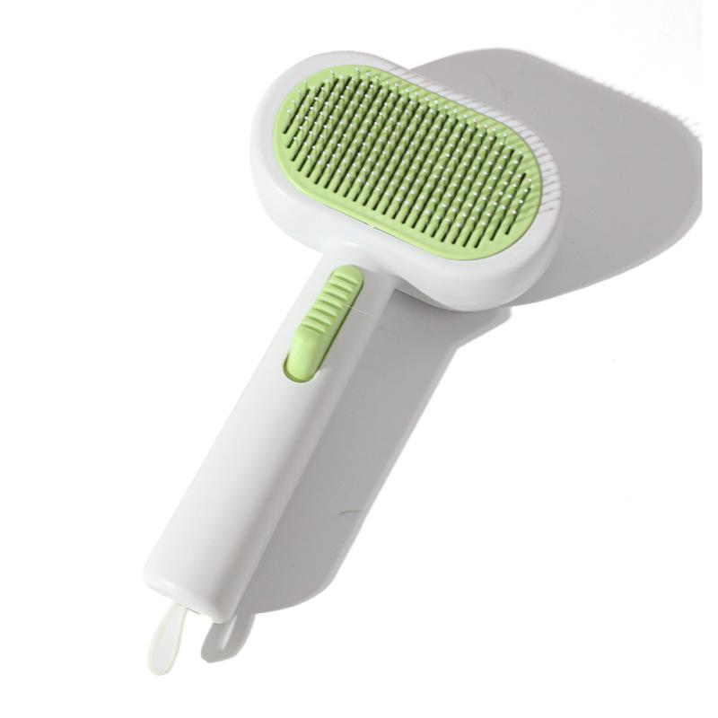 Pet Double-Sided Self-Cleaning Hair Removal Comb Pet Hair Cleaner Brush Cat Shedding Brush Massage Comb Pet Cleaning Supplies