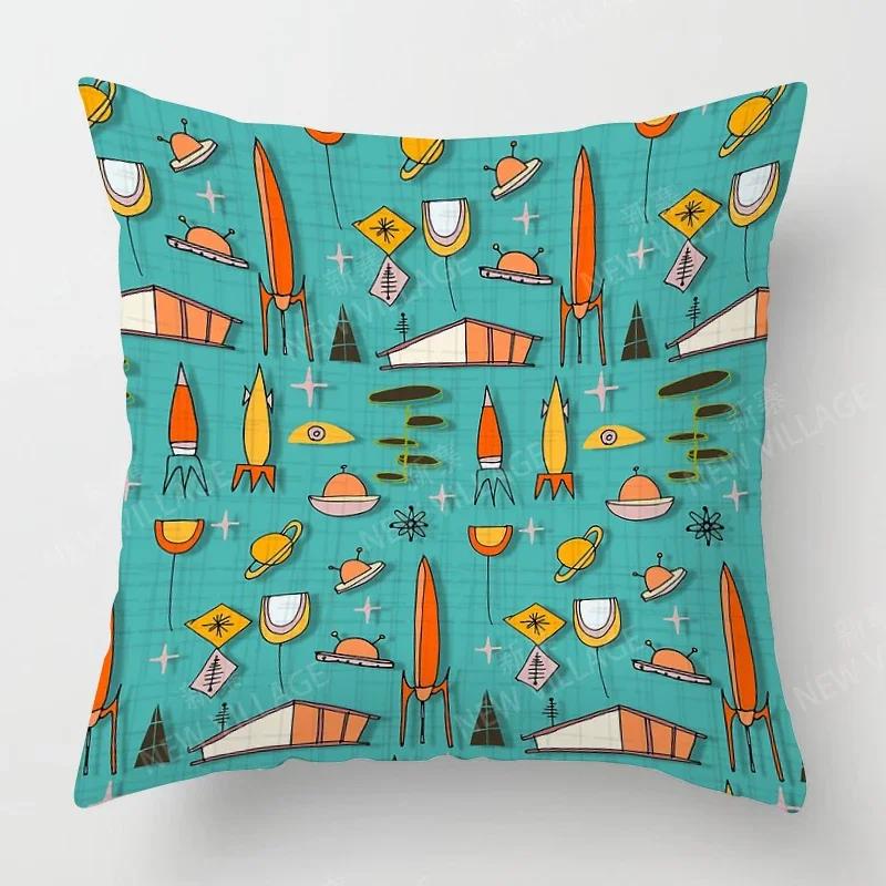 Nordic Fall Home Decor Autumn Throw Pillow Case Sofa Cushion Cover Modern