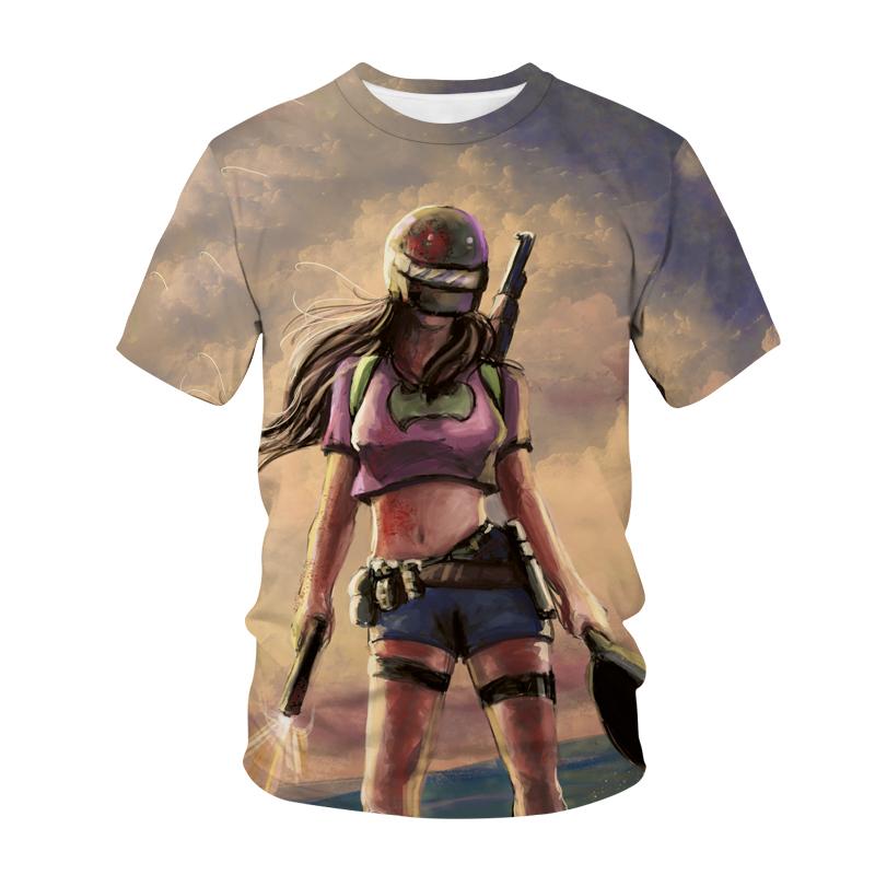T-shirty Playerunknowns Battlegrounds Gra PUBG Nadruk 3D Dziewczęta Chłopcy Codzienna Modna Koszulka Koszulki Dziecięce Góry Ubrania Dziecięce